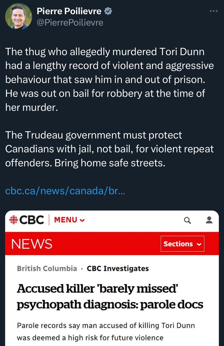 Cap_Politics's tweet photo. But if we defund CBC, who would’ve covered this story you’re quoting?
#cdnpoli #defendthecbc #cbc https://t.co/7mvpwAk7Mn