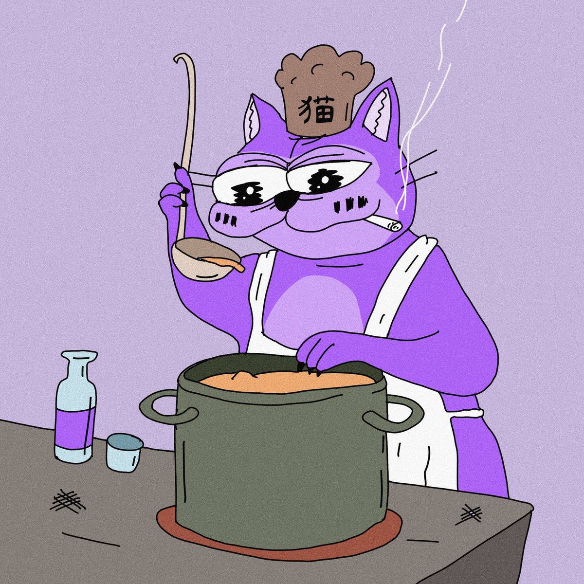 gm <a href="/solana/">Solana</a> lovers 🧑‍🍳

Peko here to bless, the time is now 😼

Don't fade being apart of one of the greatest memes alive 

Drop your SOL wallet below &amp; RT for a chance at small airdrop 💜