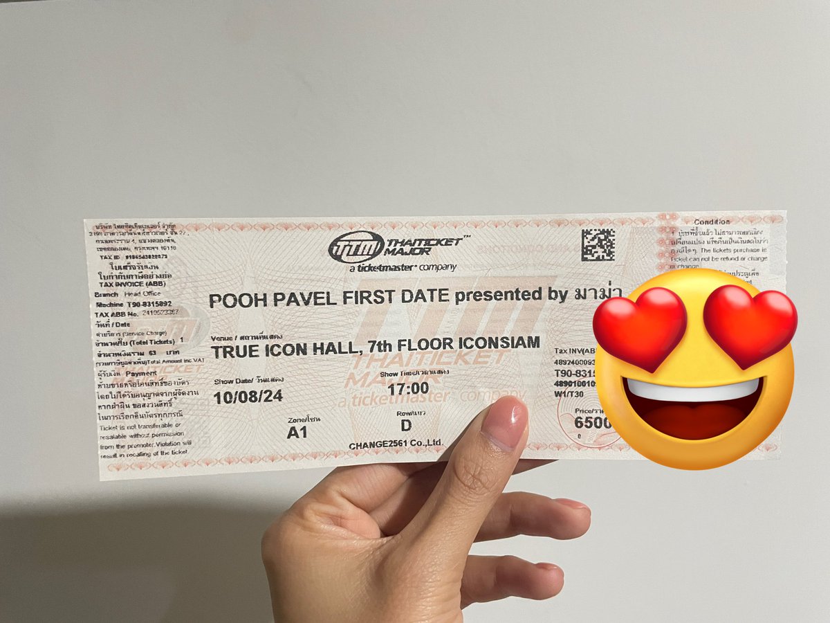 kamon_daoo's tweet photo. ได้รับบัตรแล้วน้าาาา #ดูโอ้กดบัตร
ดีงามมาก ไม่เคยทำให้ผิดหวังเลย
เจอกันนะเด็กๆ 🤭
#PoohPavelFirstDatePresentedbyมาม่า
#PoohPavelFirstDate
#duoticket
#Babecats #PooHHopers https://t.co/0zBpZaOftF