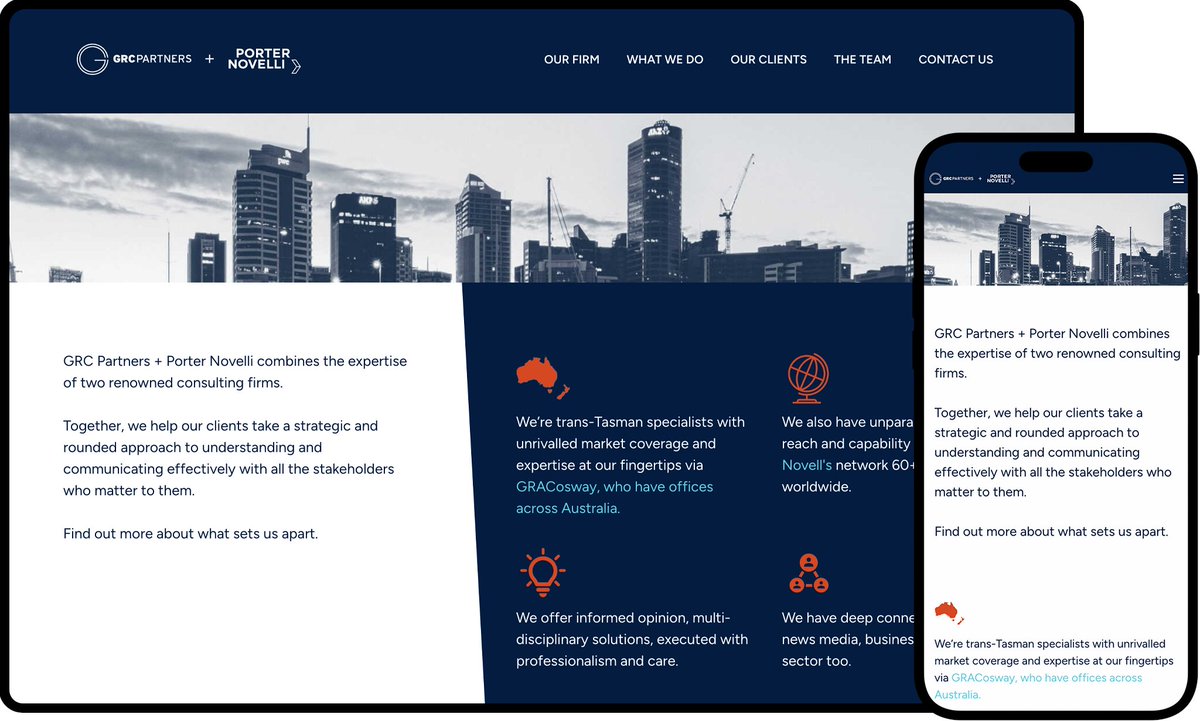 KCWebDesignAU's tweet image. Take a look at the website we created for GRC Partners + Porter Novelli New Zealand.

👉🏻 gn.com.au/client/grc-par…