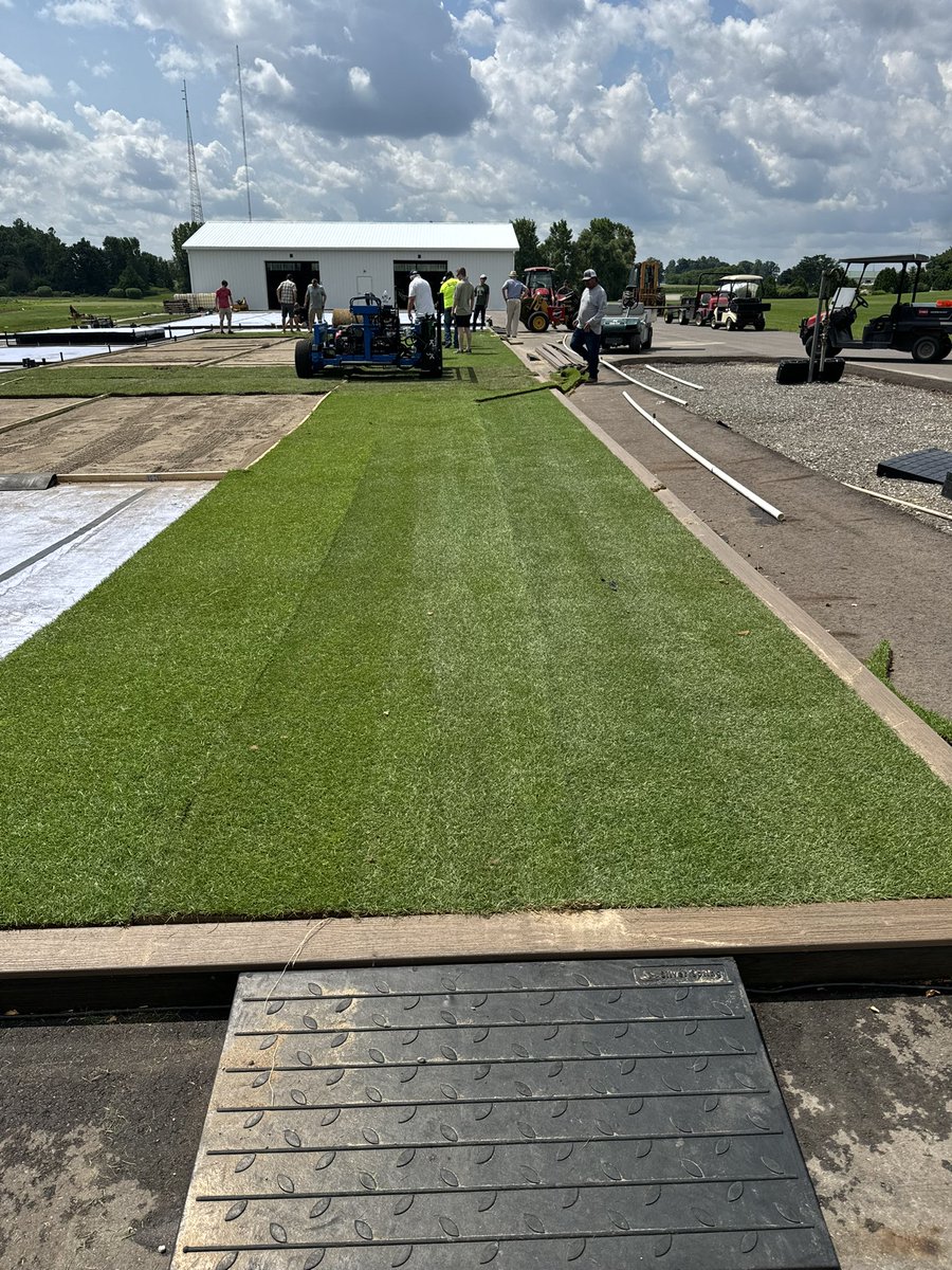 Youngsturffarms's tweet photo. Super honored that msu invited us up to check out this sod on plastic project. Lots of learning was done, excited to see the future of Sod on plastic.

Beautiful grass provided by Green Valley https://t.co/w4l1DVrdYS