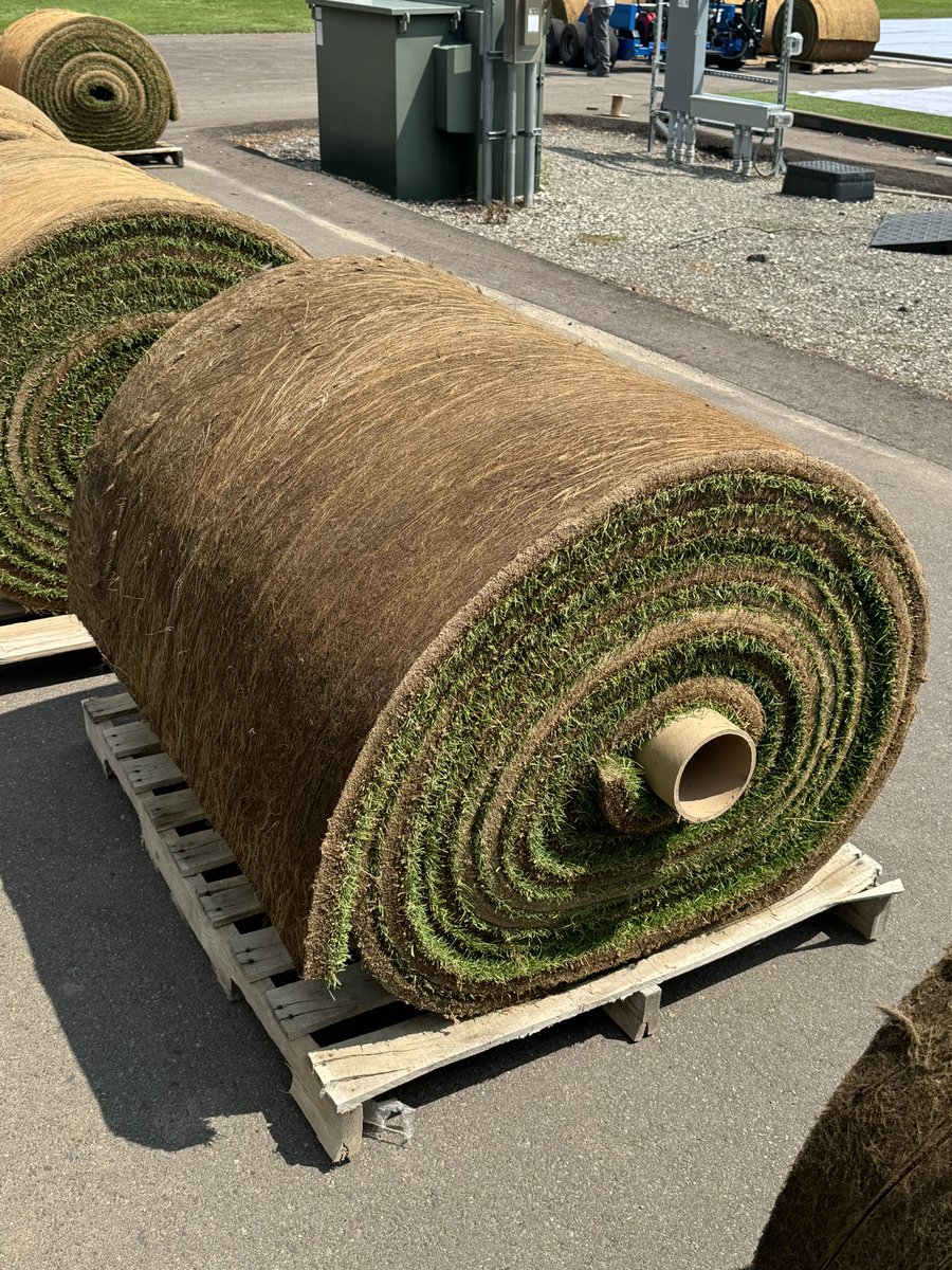 Youngsturffarms's tweet photo. Super honored that msu invited us up to check out this sod on plastic project. Lots of learning was done, excited to see the future of Sod on plastic.

Beautiful grass provided by Green Valley https://t.co/w4l1DVrdYS