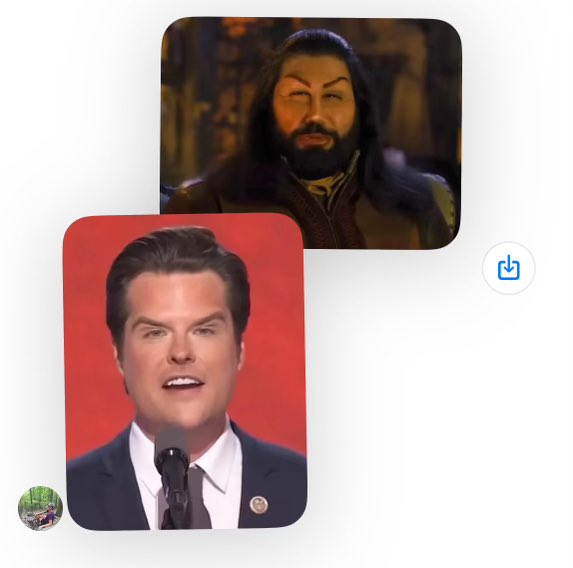 Didn’t peg him to be such a Nandor-stan. Guess Matt found his genie in bottle too. <a href="/TaikaWaititi/">Taika Waititi</a>