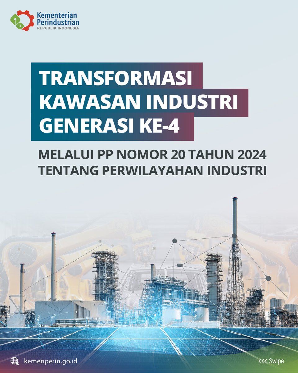 Kemenperin_RI's tweet photo. Hai Sobat Industri!
Sebagai negara dengan potensi industri yang besar, Indonesia perlu memiliki kerangka regulasi yang tepat guna mendukung pertumbuhan industri yang berkelanjutan dan berdaya saing global.

Simak info selengkapnya.

#infoperin #jagaindustri #PP20 #kawasanindustri https://t.co/uB0iESIMFI