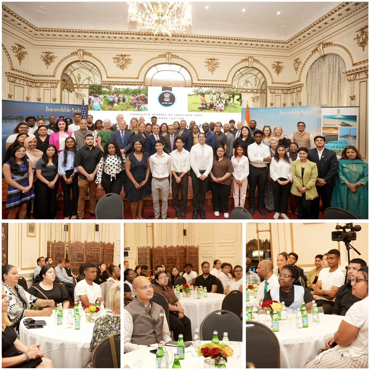 India in New York (@indiainnewyork) on Twitter photo <a href="/IndiainNewYork/">India in New York</a> hosted a send off for 29 students and 6 faculty members across 7 Colleges of City University New York <a href="/CUNY/">The City University of New York</a> for their trip to India under their Study Abroad Programme.
They will explore diverse regions of India, from Delhi to Odisha to Maharashtra and <a href="/IndiainNewYork/">India in New York</a> hosted a send off for 29 students and 6 faculty members across 7 Colleges of City University New York <a href="/CUNY/">The City University of New York</a> for their trip to India under their Study Abroad Programme.
They will explore diverse regions of India, from Delhi to Odisha to Maharashtra and
