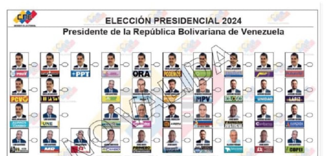 #18J Atención venezolanos en el exterior que puedan votar el #28J. El CNE actualizó su instructivo de voto manual en mesas de más de 10 electores. Se debe rellenar el óvalo al lado derecho de la fotografía del candidato de su preferencia