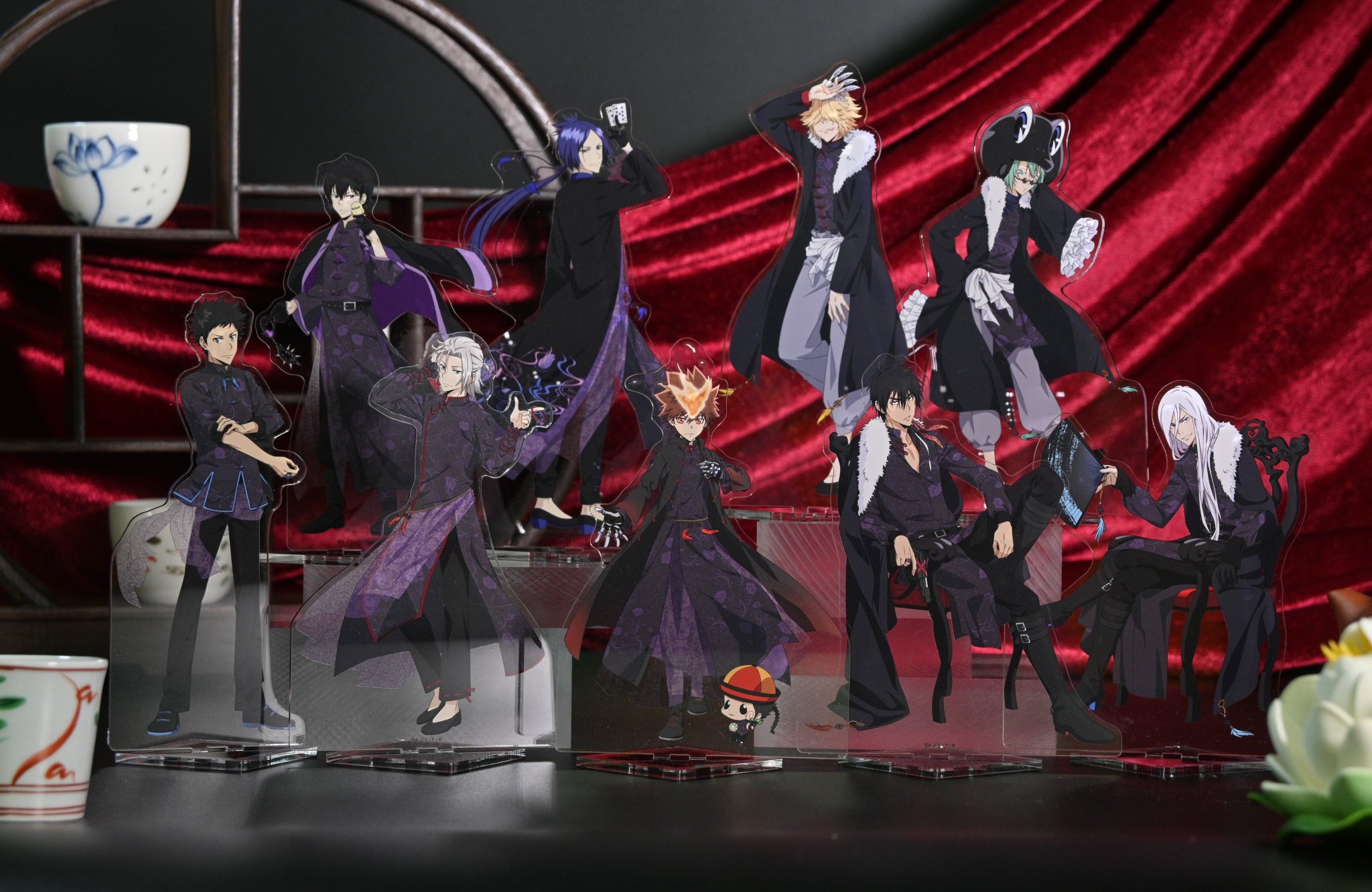 リボーン 獄寺隼人 グリッター缶バッジ アニメイトカフェ チャイナマフィア 家庭教師ヒットマンREBORN！ だけ缶 獄寺隼人だけトレーディング