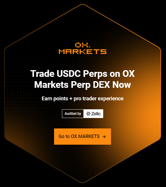 Higher volumes and users all week on OX.MARKETS!  

Double points with great liquidity

Happy farming 👨‍🌾