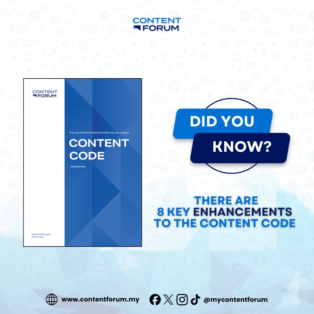 mycontentforum's tweet image. Get a digital copy of the Content Code from our website!

🔗 contentforum.my/content-code/

#MyContentForum #ContentCode
