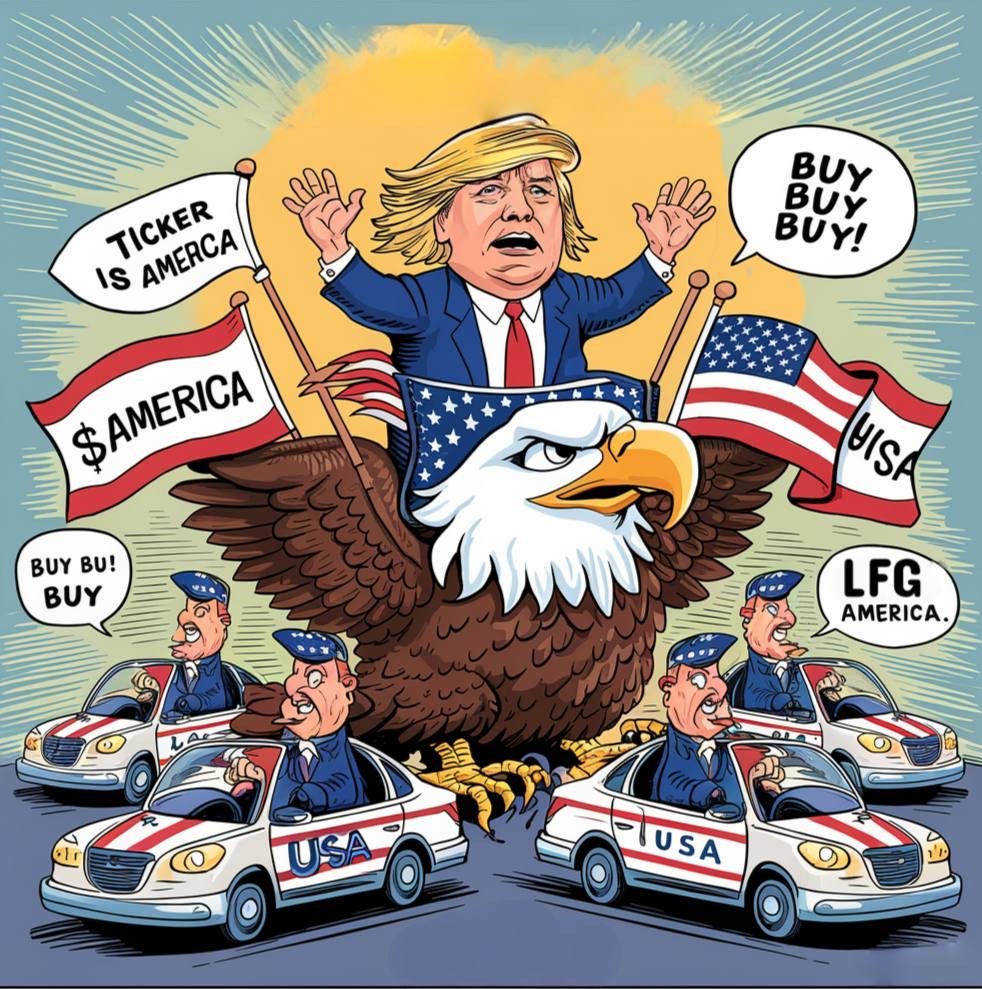 unclecoco's tweet photo. @LarpVonTrier $AMERICA !!!! 

0x07040042Ca6f9c12bAEC45bF13c20e9B1FD1C66F https://t.co/hAsBX6IwJf