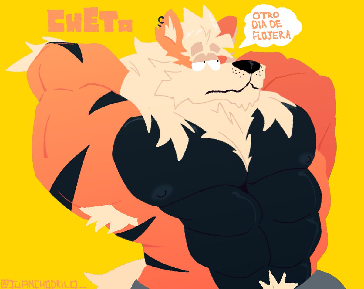 cómo me dieron chance de subir mamaos ...
Dibujo de mi pokésona, Cheto! 🔥