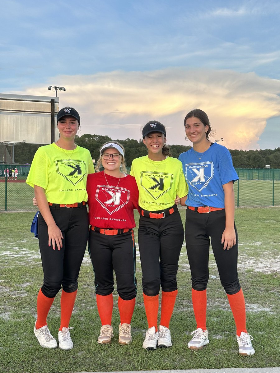 Lilly, Haylee, Shelby, &amp; Izzy had an amazing time at the Backwards K camp this evening ‼️ They had the opportunity to meet some pretty cool coaches. We cannot wait to be back on the fields tomorrow morning 🧡🐾 <a href="/BackwardsKJax/">Backwards K Softball</a> <a href="/HrPendrey/">Haylee Pendrey</a>