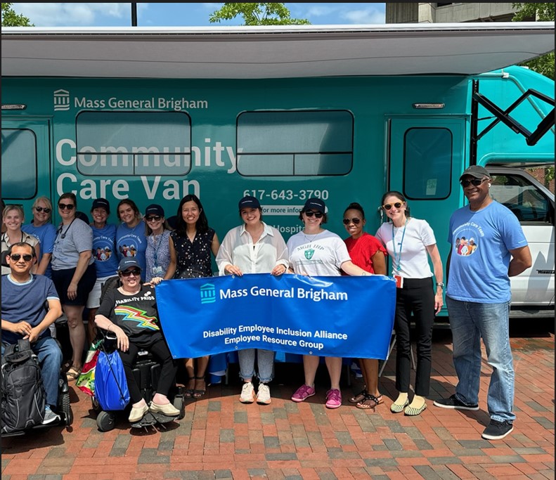 MGH Equity and Community Health (@mghequity) on Twitter photo Yesterday was the 34th anniversary of the signing of the Americans with Disabilities Act.
Representatives of #MGB's Disability ERG, #MGB Community Care Van & our team attended <a href="/MayorWu/">Mayor Michelle Wu 吳弭</a>'s Commission for Persons with Disabilities #ADA celebration.
Happy #DisabilityPrideMonth! Yesterday was the 34th anniversary of the signing of the Americans with Disabilities Act.
Representatives of #MGB's Disability ERG, #MGB Community Care Van & our team attended <a href="/MayorWu/">Mayor Michelle Wu 吳弭</a>'s Commission for Persons with Disabilities #ADA celebration.
Happy #DisabilityPrideMonth!