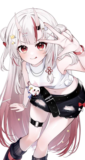 ローソンコラボお嬢(背景なし差分) #百鬼絵巻 