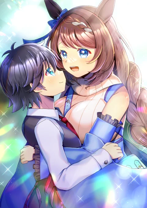 ウマ娘のスーパークリーク(原案衣装)を描かせて頂きました!リクエスト有難うございます  #Skeb #ウマ娘 #スーパークリーク #おねショタ