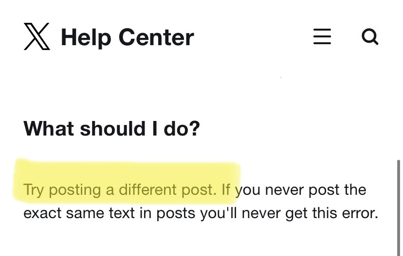 deadass what is this app ive been tryna send a post for an hour and i keep getting an error. go to X Help Center and this is what I see