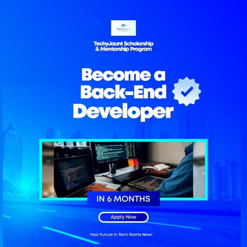 TechyJaunt's tweet photo. Aspiring Tech Bro or Tech Sis? 💻

We're offering 5 Million Naira worth of Tech Scholarships for You🎉

Begin your Tech journey today with our Scholarship + 6months of Mentorship! 🚀

Apply Here for FREE 👇👇
https://t.co/dZLKvdMjSw

Application closes soon🔥
🔁RT to help someone