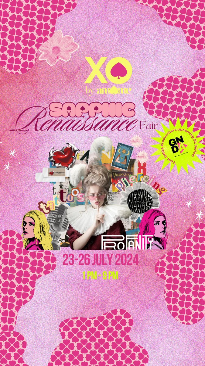 AmameSpace's tweet photo. We're having a Sapphic Renaissance Fair next week! Drop by? #WLW  https://t.co/eIgs36Zntl https://t.co/SSyn1EoORZ