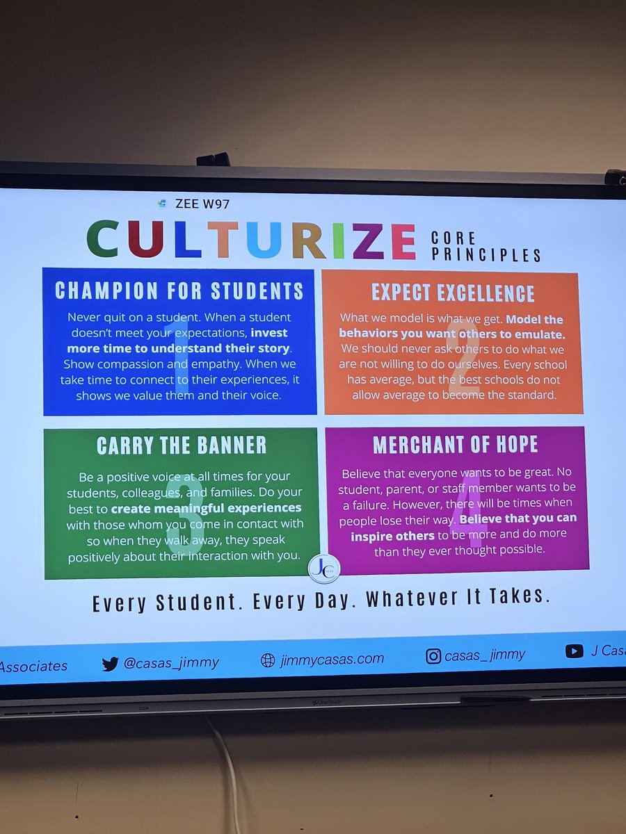 jerrell_hudson's tweet image. @R4Leaders @casas_jimmy @mwalke0628 @PorshaDudley1 @jerrell_hudson
Jimmy Casas was the Keynote Speaker this year and he discussed recalibrating the culture on your campus. It starts with us as leaders looking inward at ourselves first. We have to change our behavior.

#R4APCon