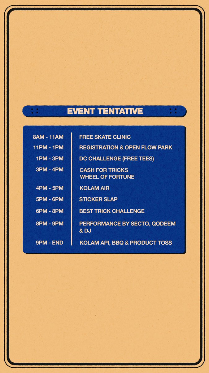sectorecords's tweet photo. Dear Shah Alam people, pull up to Shah Alam Extreme Park this weekend for some tony hawk shiz and of course some hip hop

📌20/7/2024
📌Shah Alam Extreme Park, SS13
📌 8AM till night https://t.co/VqI7MgZfnG