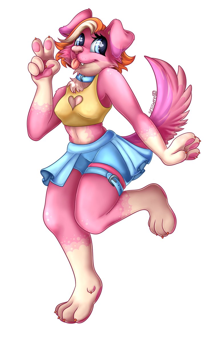 Srsishere's tweet photo. Did a redesign of one of my characters to make her more of a fursona 🩷

#digitalart #digitalartist #furry #fursona #furryartist #furryart https://t.co/Vc6Z0Gm64S