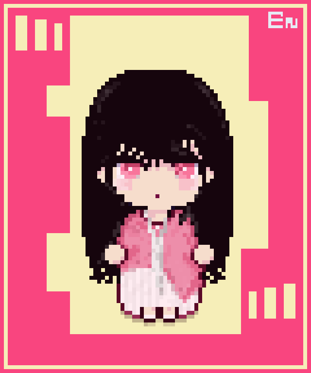 Ennizodev's tweet photo. 今回もドット絵として、こんなこそアイドルとういうジョグジャカルタから参りましたので、投稿によっては取り付けおくです。#pixelart　＃ドット絵　#shevoid #jejepanganjogja #idoljogja https://t.co/505G7VaYIn