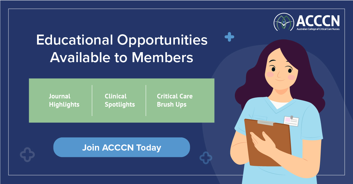 Australian College of Critical Care Nurses on X: &ldquo;Stay tuned for 