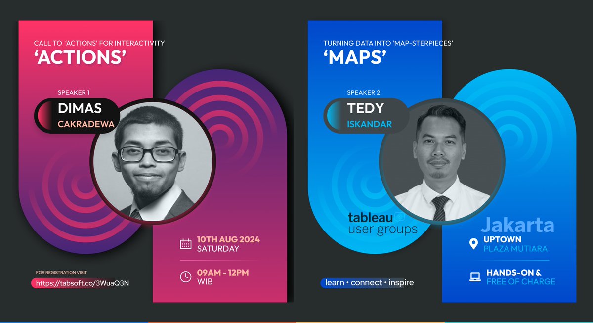 DataLabs89's tweet photo. Registration for the Jakarta TUG event in person is now open! #tableau #jkttug #dataviz 
Link: https://t.co/sOLjWRH8Vu https://t.co/x3pUVHFj3h