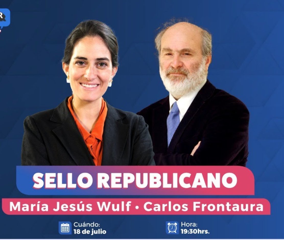 AR 🇨🇱 (@a_republicana) on Twitter photo Hoy se realizó la última sesión de #LaEscuelaRepublicana en la que <a href="/jesuswulf/">María Jesus Wulf</a> y <a href="/carlosfrontaura/">carlos frontaura</a> abordaron el “Sello Republicano”.
#ARecuperarChile
#REcuperarChile Hoy se realizó la última sesión de #LaEscuelaRepublicana en la que <a href="/jesuswulf/">María Jesus Wulf</a> y <a href="/carlosfrontaura/">carlos frontaura</a> abordaron el “Sello Republicano”.
#ARecuperarChile
#REcuperarChile