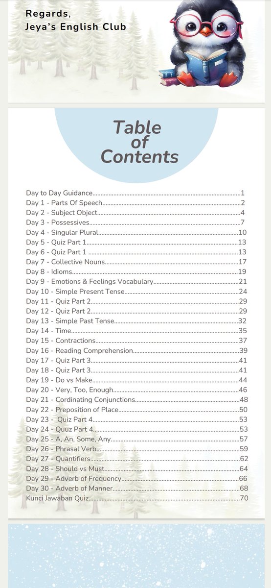 sourvive's tweet image. Alasan grammar susah banget dipelajarin itu karena di sekolah kadang belajarnya lompat-lompat dan kejar-kejaran. 

Belum paham apa itu verb, noun, adjective, tbtb udh belajar tenses 😂

Makanya aku minta temen aku untuk susunin modul ini buat belajar dr awal secara berurutan!