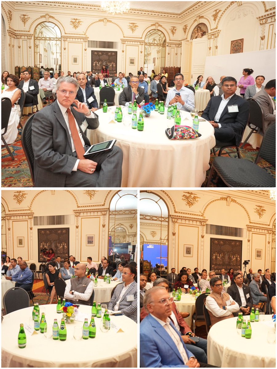 IndiainNewYork's tweet image. @IndiainNewYork hosted a panel discussion on “Global Capability Centres(GCC) in India” in partnership with @USISPForum.
The panelists discussed about the rapid growth of GCCs across sectors in India which makes India a strategic global operations hub for multinational…