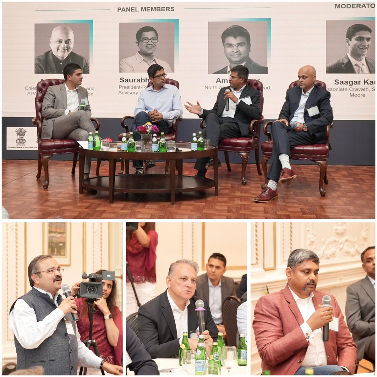 IndiainNewYork's tweet image. @IndiainNewYork hosted a panel discussion on “Global Capability Centres(GCC) in India” in partnership with @USISPForum.
The panelists discussed about the rapid growth of GCCs across sectors in India which makes India a strategic global operations hub for multinational…