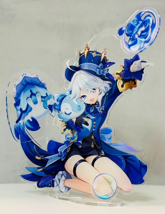 C104新作フリーナ立体アクスタのサンプル頂きました!! 印刷所さまにご協力頂いて理想通りの形に出来ました まだ試作なのでもう少し描き加えますがすごく可愛いです!! ぜひ会場で実物見て頂きたいです