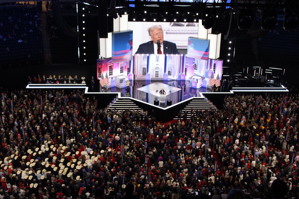 Trump’s speech is expected to be 55 minutes long. #2024RNC