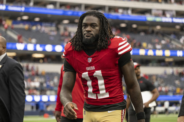 CBS Sports proposed a three-team trade for the #49ers to get rid of WR Brandon Aiyuk:

Broncos get: WR Jamison Crowder (Washington), 2025 third-round pick (Washington)

Commanders get: WR Brandon Aiyuk (San Francisco)

49ers get: WR Courtland Sutton (Denver), 2025 second-round