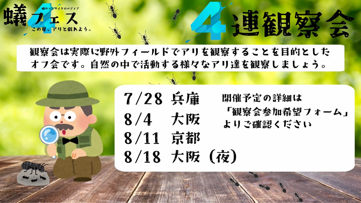 ariuncyclopedia's tweet photo. 🥾蟻フェス観察会🥾
第一弾の観察スポット(7/28 兵庫)で観察出来るアリの一つツヤシリアゲアリ(https://t.co/K18dlv9uTp)。
内陸部ではあまり見られない光沢の可愛いシリアゲアリの仲間で、黒色系シリアゲアリとしては珍しい土中営巣種です✨

観察会ではアリ初心者の方にも可能な限り説��して回りますので興味のある方はぜひお気軽にご参加下さい🐜

参加のご希望は↓のフォームから！
＜観察会参加希望フォーム＞
https://t.co/onxYkeWqTs

#蟻フェス
#蟻フェス4

＜蟻フェスページ＞
https://t.co/EZAzqbjxBo