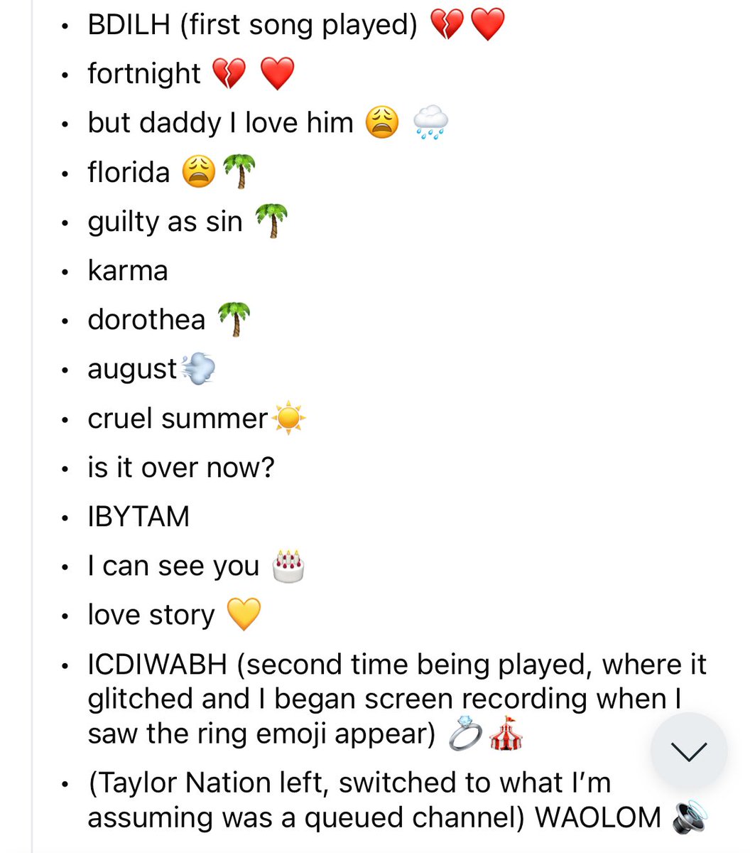 taylors_daisies's tweet photo. Can someone who was at #swiftiesummer listening party let me know what the other emojis were please? ππΌ π https://t.co/62zZpbBdUG