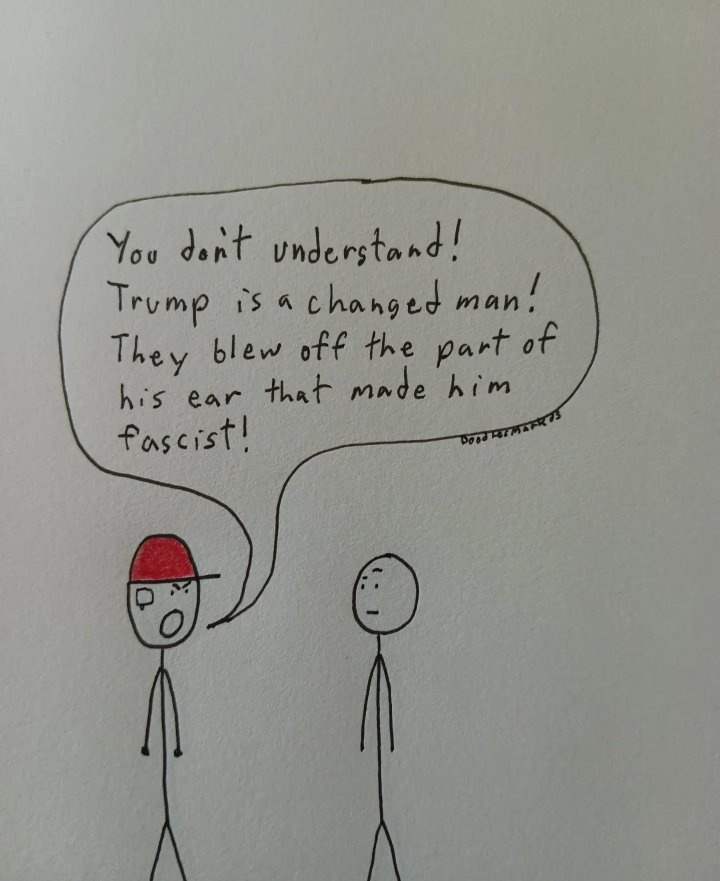 Doodlesmarkus's tweet photo. A review of the RNC in one doodle. 

My 1171st doodle. 
#Trump #RNCConvention2024 #RNCConvetion2024 https://t.co/WeXsdPOYX7