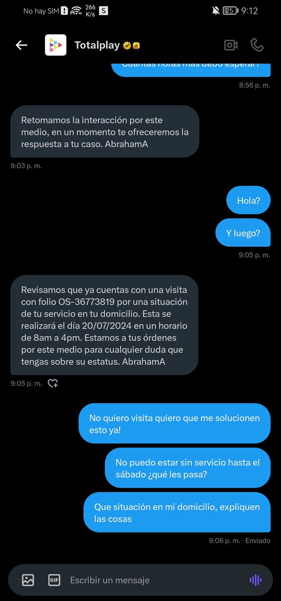 DaavFlo's tweet photo. @totalplaymx jamás solucionan nada, tardan horas en responder, y me van a dejar sin servicio 2 días, ¿que justificación o que explicación pueden darme? ¿me van a descontar estos dos días que no hacen su trabajo con el dinero que se les paga por un servicio pésimo? @Profeco https://t.co/qCOrGnxiqy