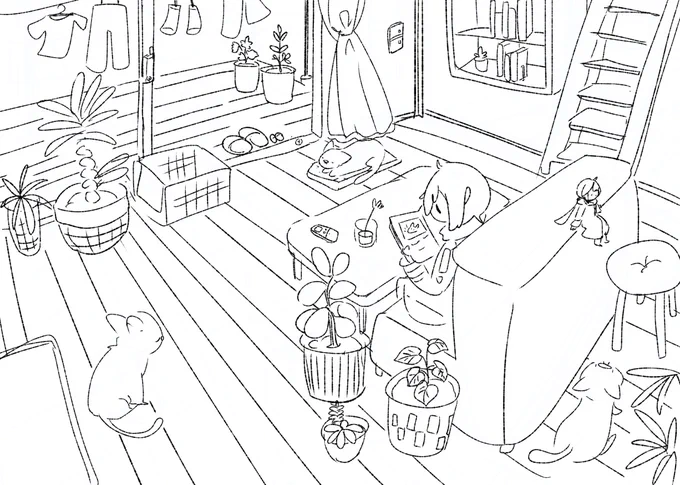 線画ッッッッ 