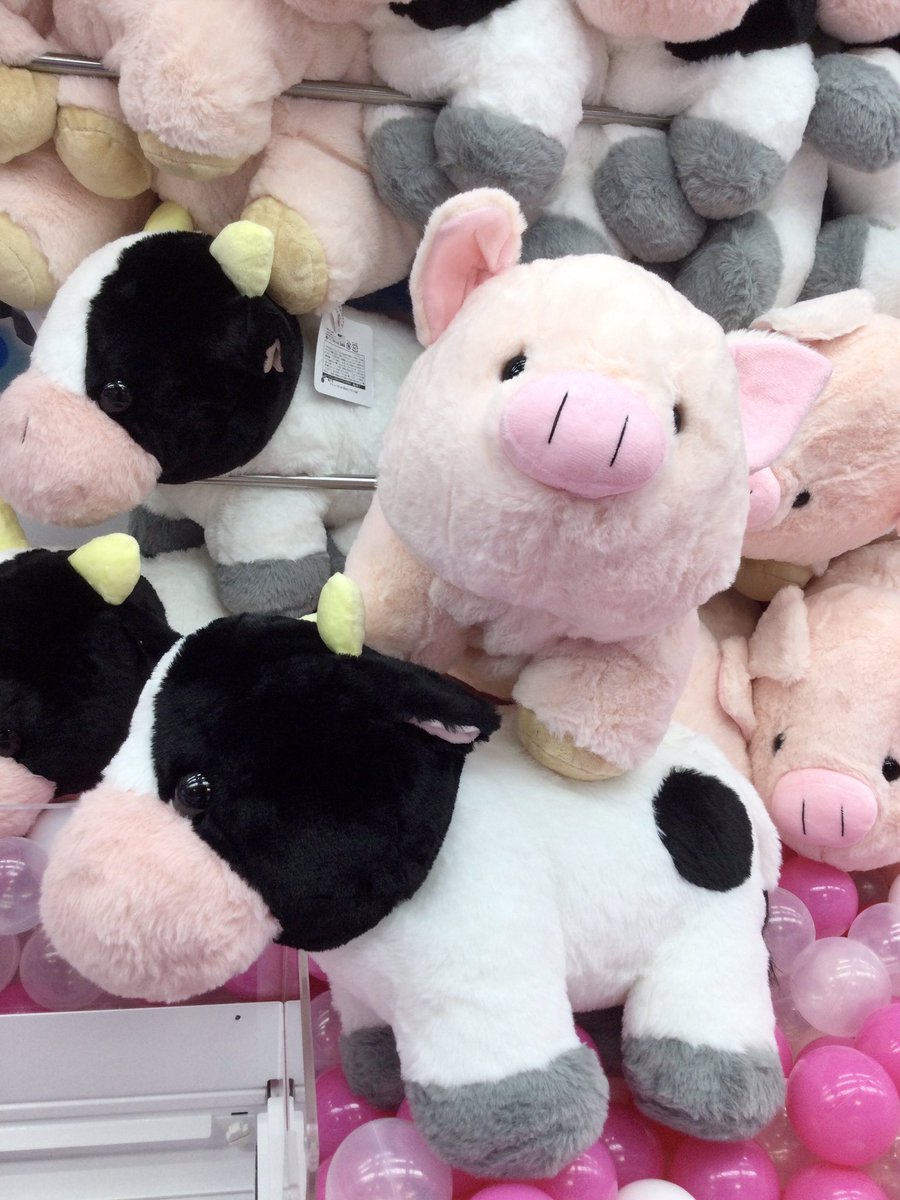 新景品です✨ 【#遊牧ふれんず物語 BIGぬいぐるみ】 うしさん、ぶた