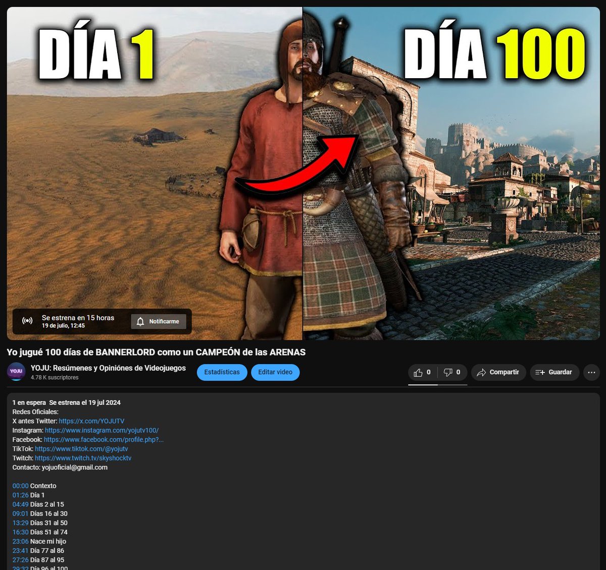 YOJUTV's tweet photo. ⚔️ 100 DÍAS DE BANNERLORD ⚔️

🛡️ DISPONIBLE EN 15 HORAS 🛡️

🏹 DALE LIKE Y ACTIVA LA CAMPANA 🏹 https://t.co/KMXBf2zojZ