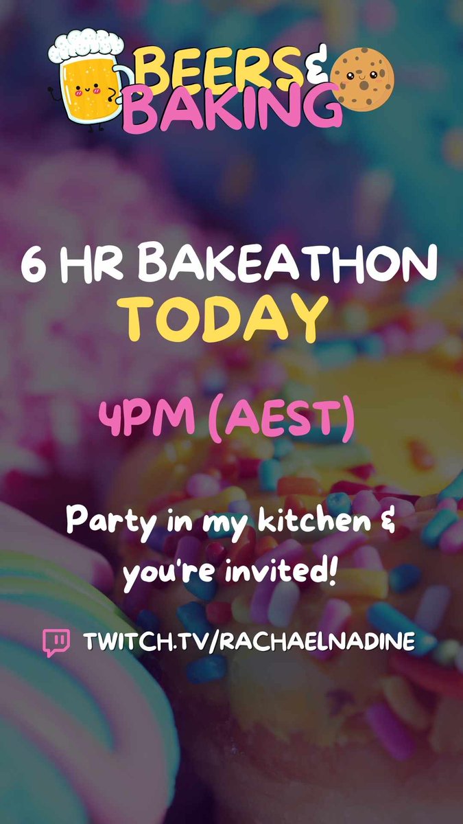 xrachaelnadine's tweet image. What a way to kick off a weekend 🍻🍩!

See you soon!

#twitch #live #irlstream
