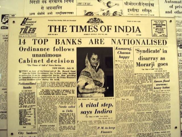 dharmra60184269's tweet photo. Bank nationalisation made class banking to mass banking reaching to every citizen of india,which has paved way to deposit mobilisation to robust credit delivery to each and every sector.

#HailBankNationalisation https://t.co/3FfRSDo0VZ