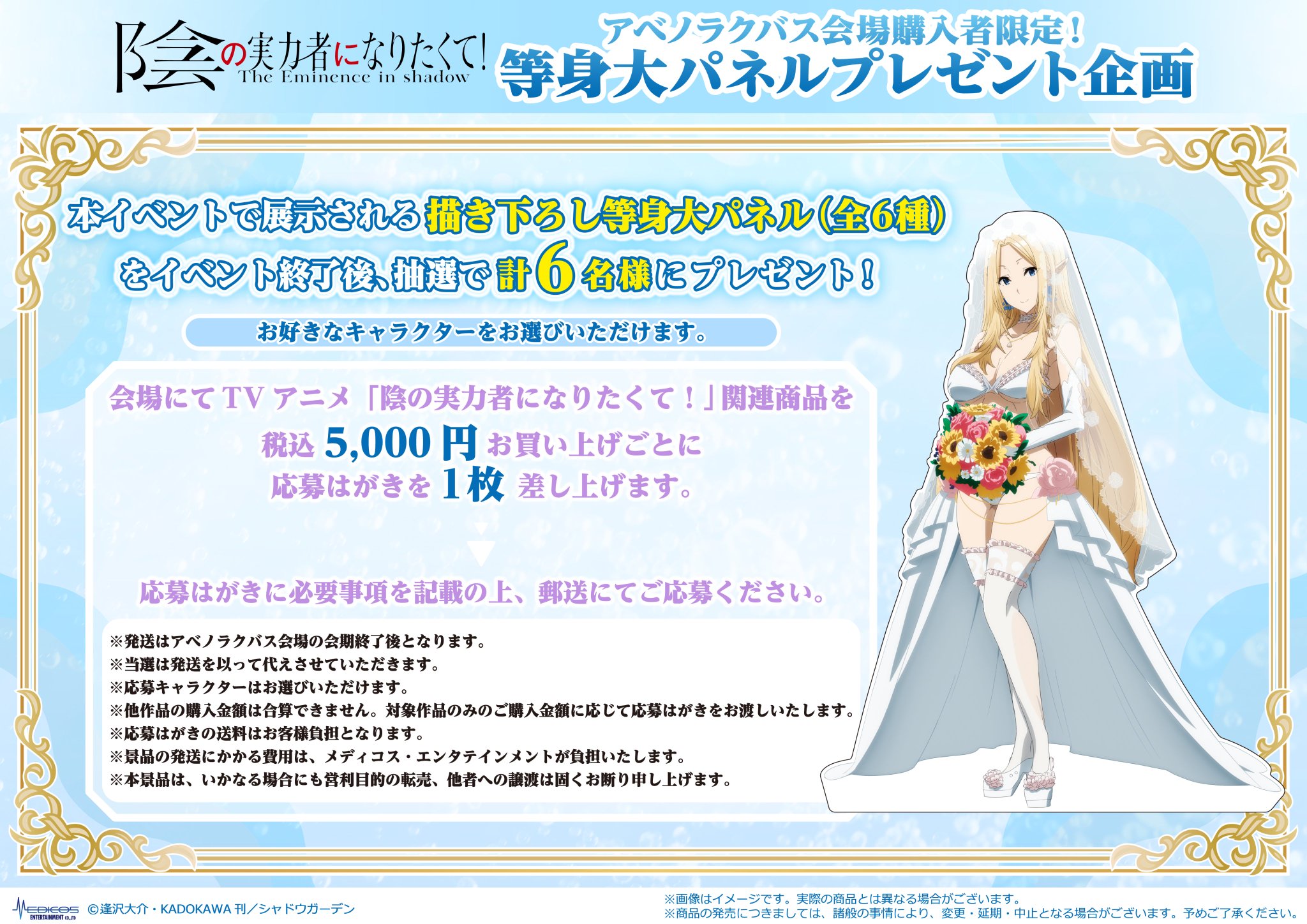 陰の実力者になりたくて!_描き下ろし等身大タペストリー