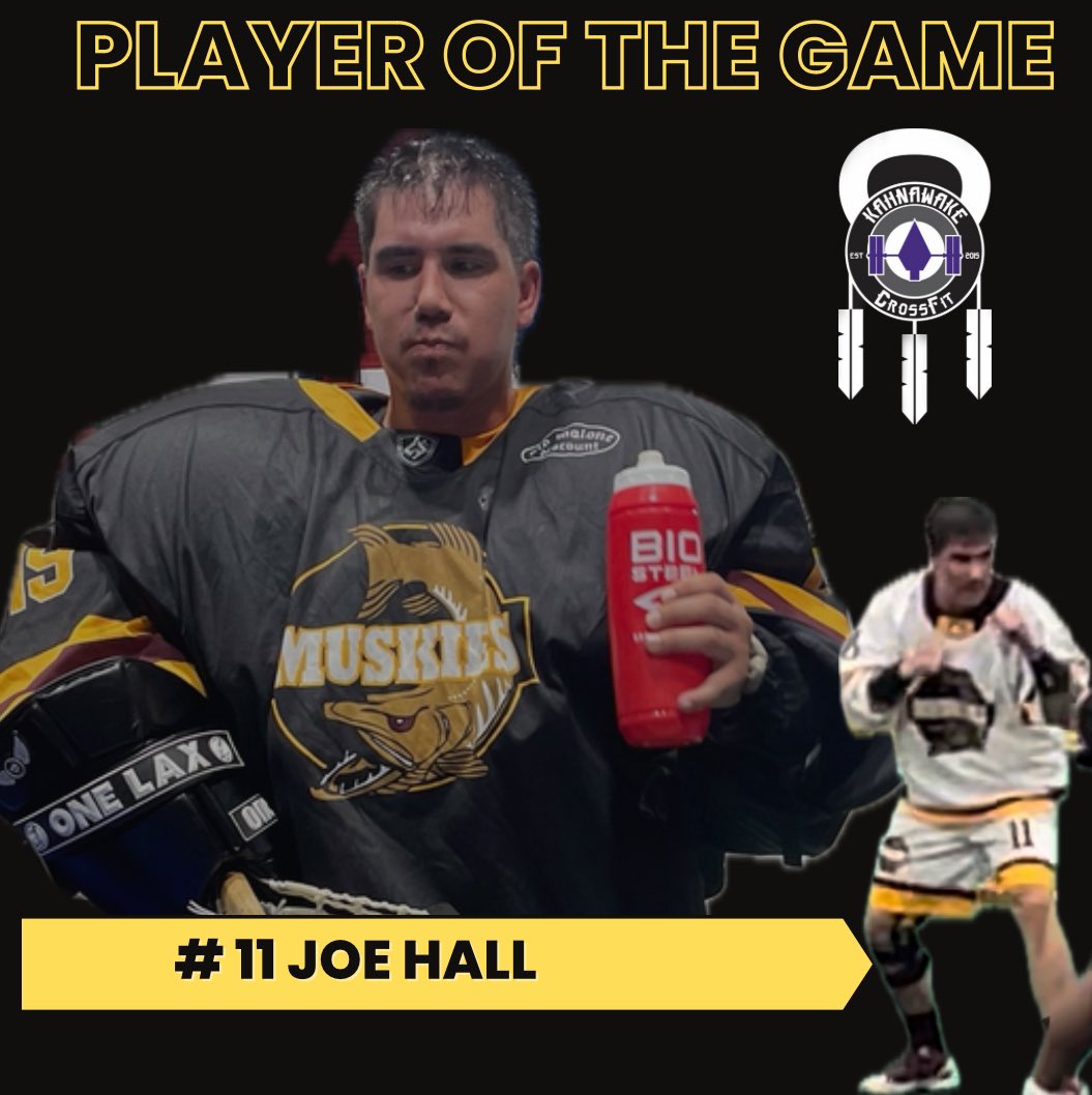 Our Player of the Game in tonight’s win, Joe Hall does it all. 3 G’s, 3 A’s and then he jumps between the pipes in the third period!