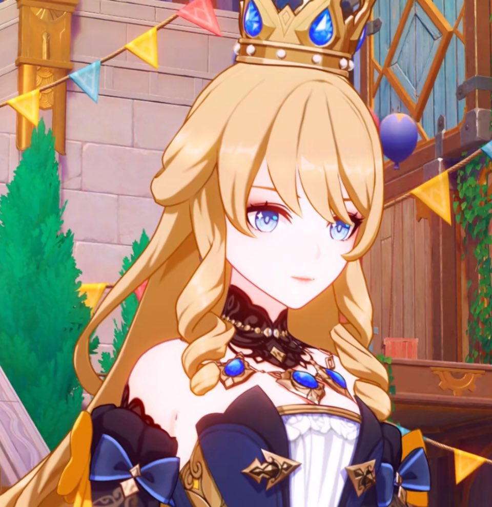 ceoofclorivia's tweet photo. she’s literally THE princess peach of genshin https://t.co/oHuOlKFz3v