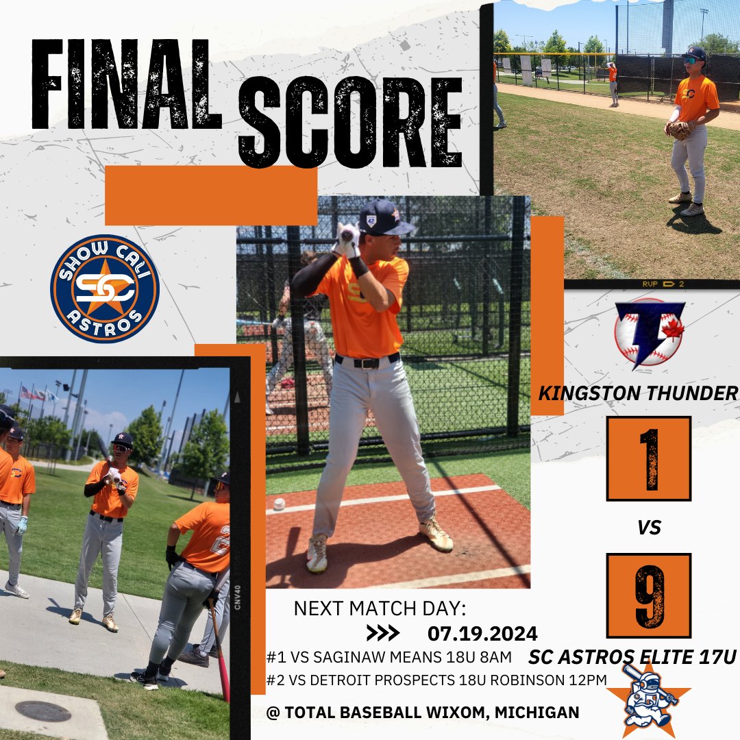 Show Cali Astros Elite 17U Trounce Kingston Thunder 
WP: <a href="/DereonJohnson18/">Dereon Johnson</a> 4IP 3H 1R 4K's 2BB
<a href="/CruzLopez2025/">Cruz Lopez</a> 2for2
<a href="/DavidColon33/">David Colon</a> 2for3
<a href="/showcaliball/">SC ASTROS SCOUT TEAM</a> <a href="/PROSHOW2121/">CLUB BREEZY</a> <a href="/BUncommitted/">Baseball_Uncommitted</a> <a href="/ColdWeatherBats/">Cold Weather Bats</a> <a href="/D1ProScouts/">D1ProScouts</a> <a href="/westcoastpreps_/">West Coast Preps</a> @PBR_Uncommitted
