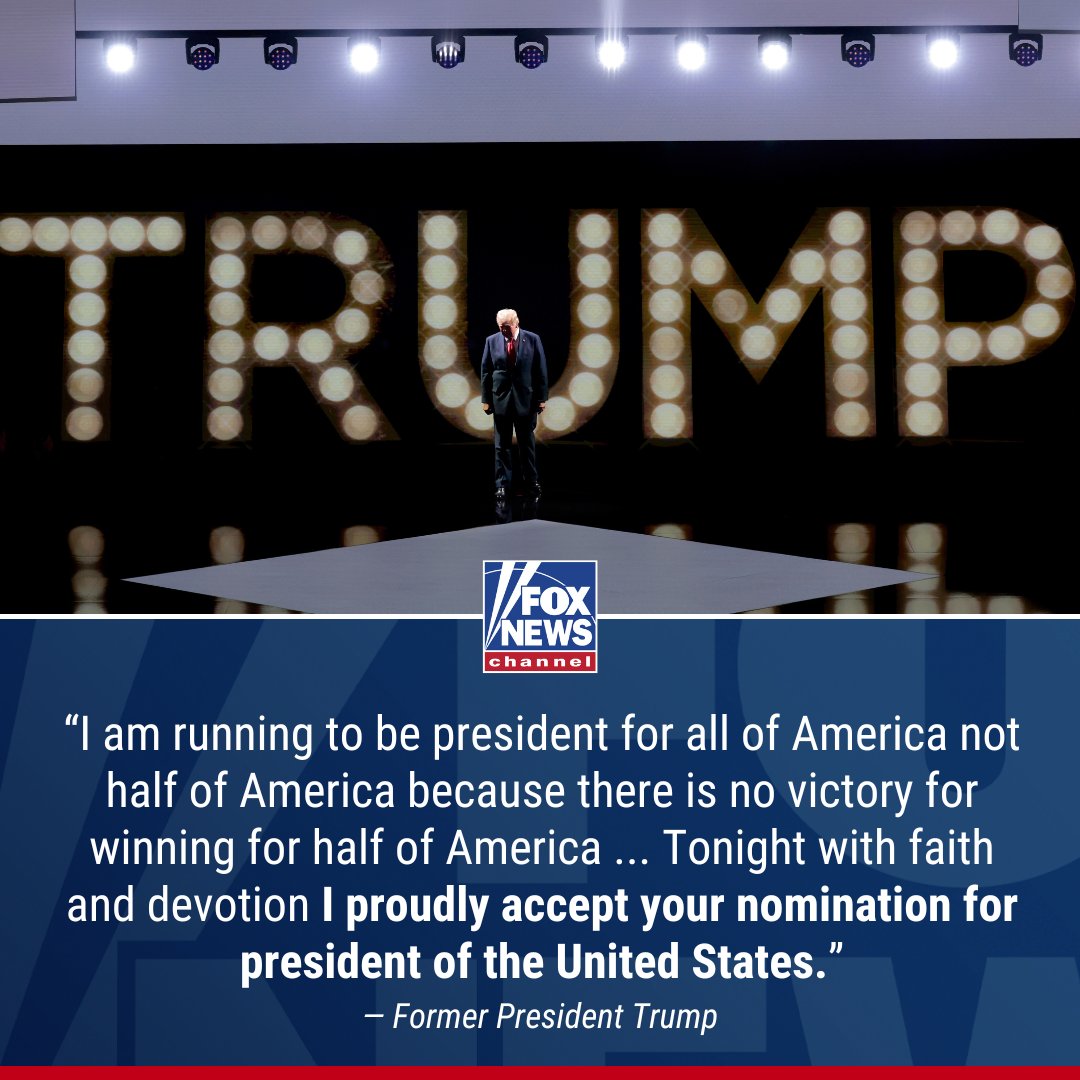 'RISE TOGETHER': Former President Trump calls on Americans to "heal" the division in our society in a message of unity as he formally accepts the nomination for president of the United States. trib.al/3rMq8gM