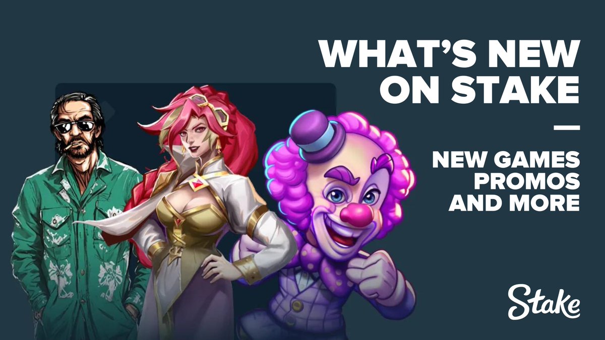 Stake's tweet photo. It's all happening on Stake this week with 19 new casino games along with a number of exciting promos for casino and sports alike! ✨

Read all about it in our weekly wrap-up. 🤓

📜: https://t.co/hnvzN1Wthj https://t.co/sJH7DfZ6HB
